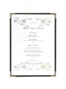 Protège menu transparent (lot de 3)