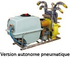 Pulvérisateur à pression préalable - Autonome – Pour tracteur – Poudreuse - Pneumatique