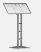 Pupitre 3 pages sur roulettes