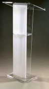 Pupitre de conférence plexiglass transparent