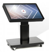 Pupitre tactile inclinable - Ecran 43" ou 55" - Hauteur réglable de 82 à 130 cm
