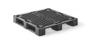 Palette plastique ajourée 3 semelles 1100x1000 mm
