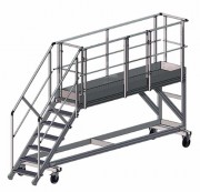 Quai de chargement mobile pour camion - Hauteur plateforme : 1400 mm - Hauteur de travail : 3400 mm