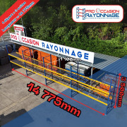 Rack à palette jungheinrich - hauteur 3 500mm, longueur 14 775mm, profondeur 1 100mm