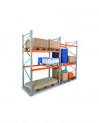 Rack à palette pour charge lourde - Dimension : H. 300cm x L. 270cm x P. 110cm - Capacité : 1,8T par niveau