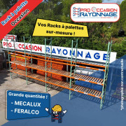 Rack à palette professionnel d’occasion - Hauteur : jusqu'à 10 m
