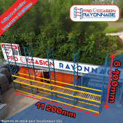 Rack à palette provost 1ère génération - hauteur 6 100mm, longueur 11 200mm, profondeur 1 000mm