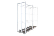 Rack à panneaux modulaire en acier - Dimensions : L.2500 x l.870 x H.2390 mm - Largeur de compartiment : 370 mm - Livré en kit