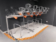 Rack à vélo double étage avec arceau au sol - 4 à 16 places