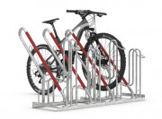 Rack à vélo sécurisé - 2 à 6 places - L.700 mm à 2100 mm - H.856 mm x P.867 mm