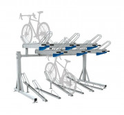 Rack à vélos à 2 étages Horizon - 2 x 6 places - Acier galvanisé