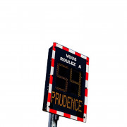 Radar pédagogique mobile affichage LED - Conforme aux réglementations - Résultats fiables