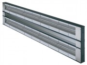 Rampe chauffante double sans éclairage