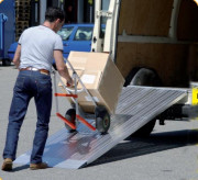 Rampe de chargement en aluminium grande largeur