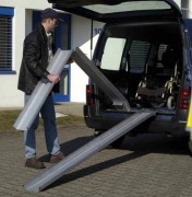 Rampe de chargement repliable - L.1485 à 2985 mm - Largeur utile : 155 mm