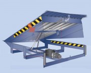 Rampe hydraulique à lèvre rabattable