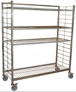 Rayonnage mobile en fil acier