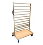 Rayonnage mobile pour bacs à becs