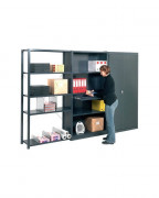 Rayonnage semi-lourd pour atelier - 5 niveaux - Charge : jusqu'à 330 kg/tablette - H. 200cm x L. 100cm - Profondeur : 40 cm à 80 cm