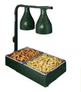 Réchaud de cuisine avec lampe chauffante