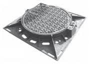 Regard carré méditerranée - L.1000 x l.1000 mm x H.100 mm