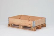 Rehausses pour palettes - Rehausses bois, 4 charnières, 1,5 mm, avec marquage, 38152