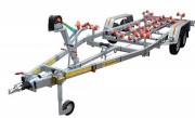 Remorque bateau double essieu freiné 2500 kg
