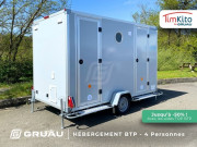 Base vie mobile de chantier - Dim. intérieur L3450 x l1700 x H2000 mm