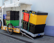 Remorque grande capacité pour vélo - Charge max 181 kg - Avec rampe