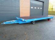 Remorque plateau 1 essieu - Capacité 15 tonnes - Dim. 6000 x 240 mm