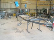 Remorque pour transport de mâts sur-mesure