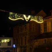 Renne illuminé MURRAY à suspendre pour décoration de rue - Leds blanc chaud - 230V - Dimensions au choix
