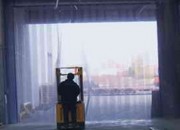 Rideau à lanières en pvc