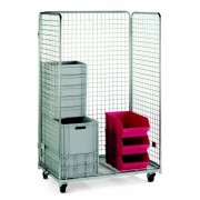 Roll container 3 côtés - Charge 500 kg - Dim. L1175 x l675 x H1800 mm