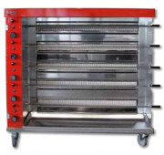 Rôtissoire verticale électrique 32 kW - 5 broches - Capacité 30 poulets