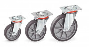 Roue pivotante à bandage TPE