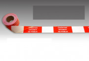 Rubalise plastique &quot;chantier interdit au public&quot; - 100 m