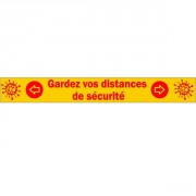 Ruban adhésif de sol COVID