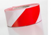 Ruban de signalisation rouge et blanc - Largeur 50 ou 70 mm - Epaisseur 35 µm
