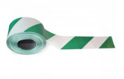 Ruban de signalisation vert et blanc