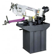 Scie avec archet orientable et descente hydraulique