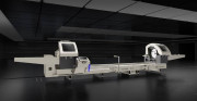 Scie double tête automatique pour profilés aluminium et PVC - Avec contrôle servo - Axe et lame de 550 mm