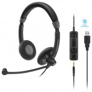 Sennheiser - SC75 USB UC MS Duo - Casque PC - IP / Softphone