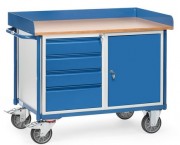 Servante atelier à 4 tiroirs avec 1 placard verrouillable - Charge 400 kg