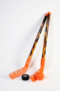 Set initiation hockey x 6 - 3 balles / 3 palets - L.83 cm ou 98 cm