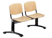 Sièges bois sur poutre