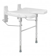 Siège de douche avec 2 pieds ajustables