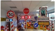 Panneau de signalisation lumineux fixe ou clignotant