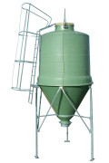 Silo à grains 4 pieds déplaçable - Capacité de 1,7 m3 à 6m3 - Hauteur de 2,95 à 4,10 m