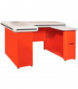 Sortie de caisse à tapis manuel pour commerce